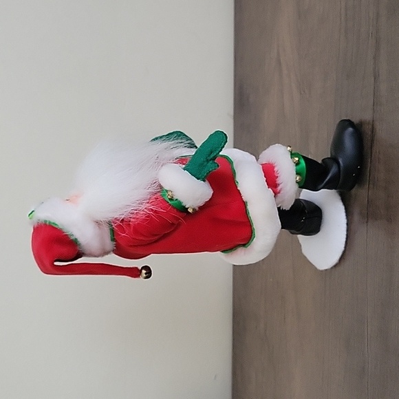 2006 Annalee Standing Santa with Green Bag - Picture 7 of 9